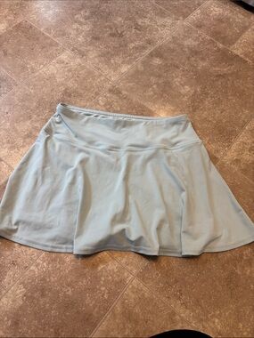 Real Essentials Black Circle Skater Skirt Blue